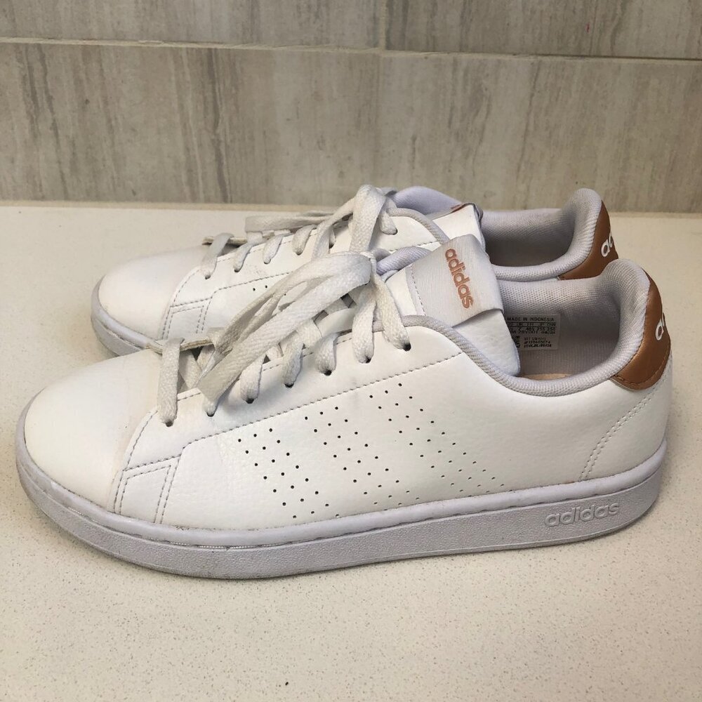 Adidas Women Advantage Cloud White - GW4845 Size 8 1/2 - Picture 2 of 5